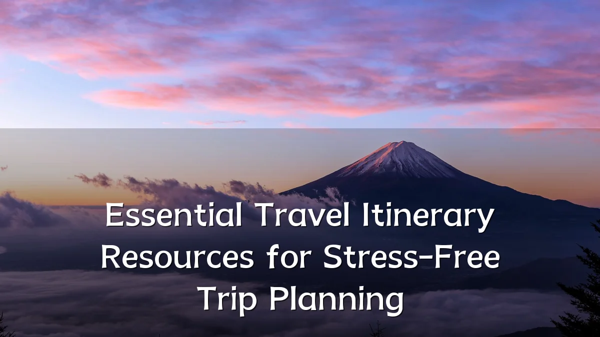 Essential Travel Itinerary Resources for Stress-Free Trip Planning