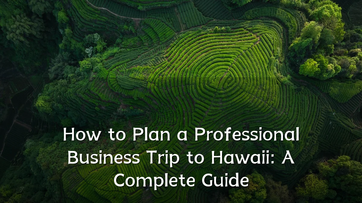 How to Plan a Professional Business Trip to Hawaii: A Complete Guide